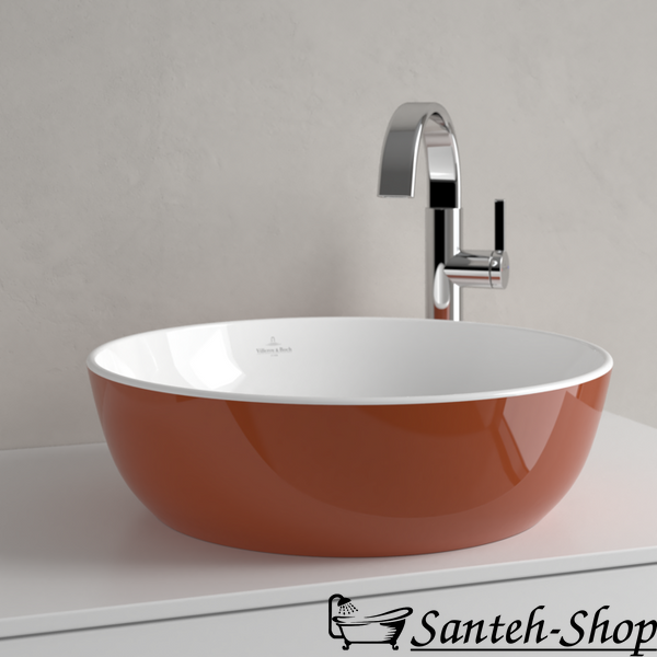 Lavoar de blat Villeroy & Boch Artis 417943BCW8, 430 x 430 x 130 mm, fără preaplin, Rust 417943BCW8 foto