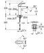 Baterie lavoar Grohe Eurosmart 23923003 M-size crom 23923003 foto 2
