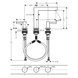 Baterie lavoar Hansgrohe Finoris 76034000 cu garnitura cromată 76034000 foto 2