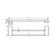 Полотенцедержатель Hansgrohe AddStoris двойной 62,6/64,8x12,4 см, Brushed Black (41743340) 41743340 фото 3
