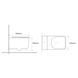 WC suspendat Volle Puert&agrave; 2.0 vortice 1331.002000, scaun duroplast 490*350*350mm 1331.002 foto 2