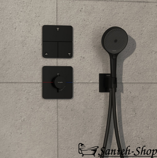 Переключатель Hansgrohe ShowerSelect Comfort Q на 3 функции, Matt Black (15587670) 15587670 фото