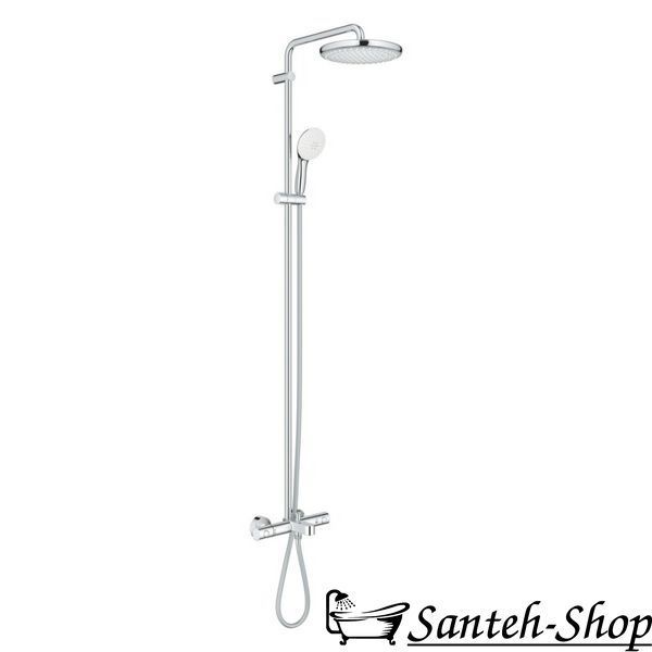 Душевая система с термостатом Grohe Tempesta 250 shower system THM bath 9,5l, хром (26672001) 26672001 фото