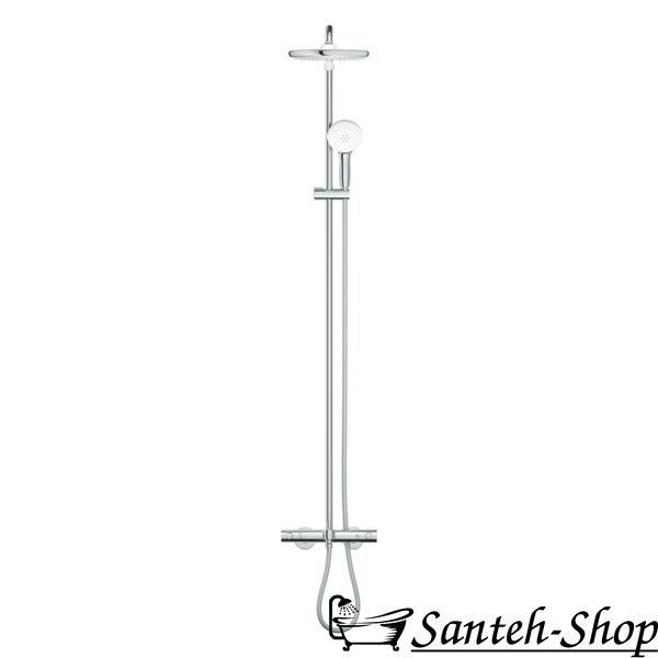 Душевая система с термостатом Grohe Tempesta 250 shower system THM bath 9,5l, хром (26672001) 26672001 фото