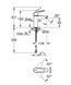 Grohe Eurosmart New S-Size baterie monocomand pentru lavoar, negru mat (324672433) 324672433 foto 5