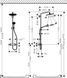 Sistem de duș Hansgrohe Croma Select S 280 RainAir 1jet Showerpipe cu termostat, crom (26790000) 26790000 foto 3