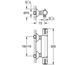 Termostat de dus 1/2" GROHE GROHTHERM 800, montare pe perete 34558000 foto 2