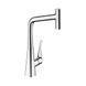 Смеситель для кухни Hansgrohe Metris Select 320 с выдвижным душем, хром (14884000) 14884000 фото 1