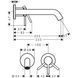 Baterie de lavoar ascuns Hansgrohe Tecturis S 225, 73351140 73351140 foto 5