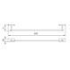 Suport prosop IMPRESE VALTICE 131320 crom 600 mm 131320 foto 2