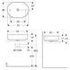 Lavoar de blat GEBERIT VARIFORM 500.774.01.2, 55 x 40 x 15,8 cm, alb 500.774.01.2 foto 2