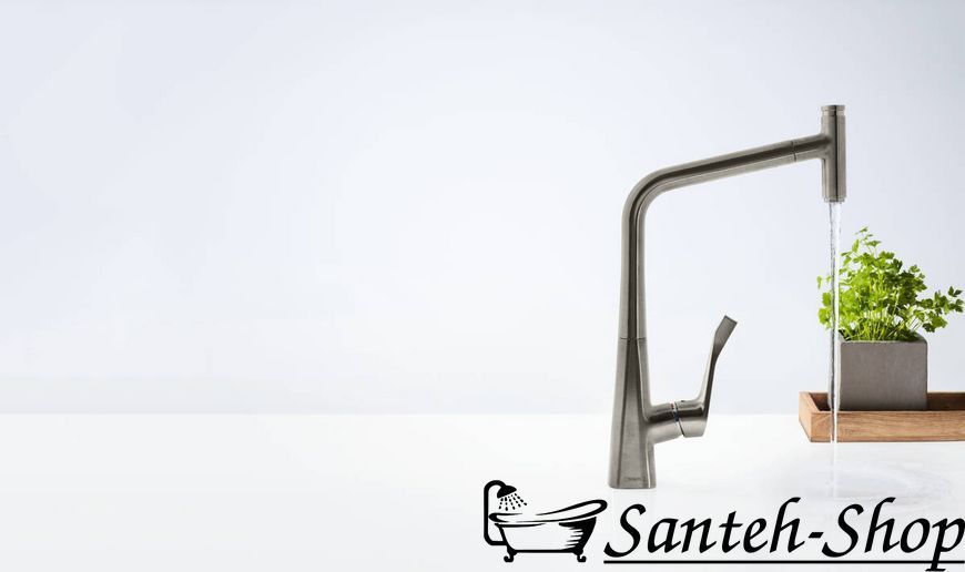 Смеситель для кухни Hansgrohe Metris Select 320 с выдвижным душем, хром (14884000) 14884000 фото