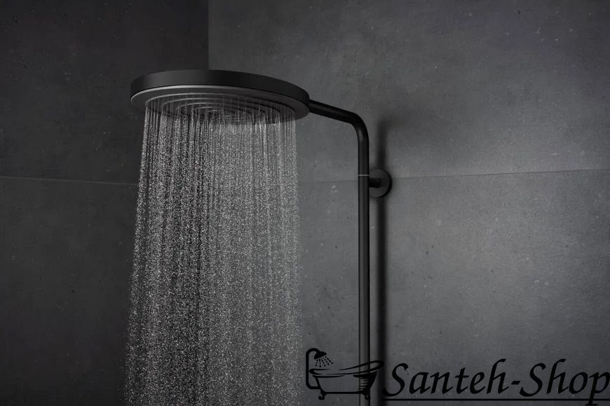 Душевая система Hansgrohe Pulsify S Puro 24237670 Showerpipe EcoSmart 260 1jet с термостатом черный матовый 24237670 фото
