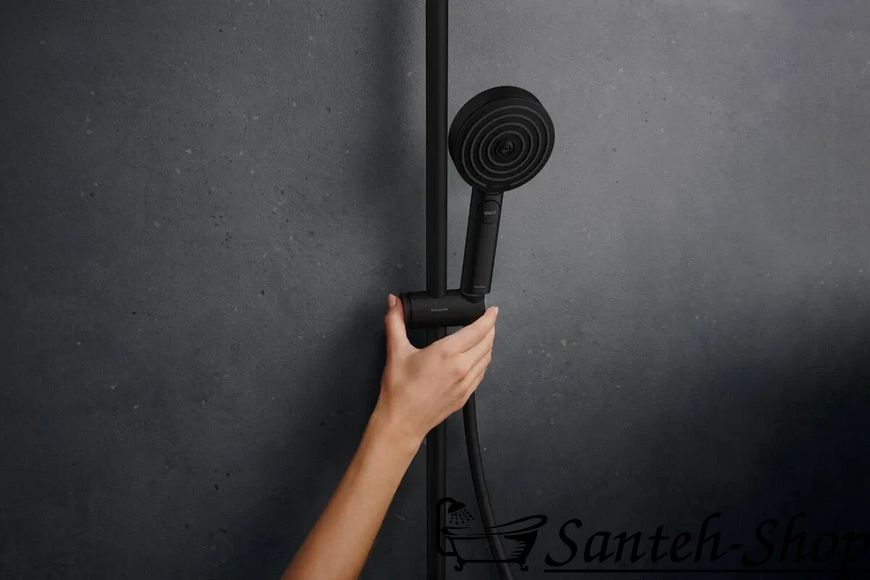 Душевая система Hansgrohe Pulsify S Puro 24237670 Showerpipe EcoSmart 260 1jet с термостатом черный матовый 24237670 фото