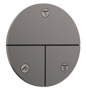 Переключатель Hansgrohe ShowerSelect Comfort S на 3 функции, Brushed Black Chrome (15558340) 15558340 фото