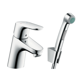 Baterie lavoar Hansgrohe Focus E2 31926000 cu duș igienic cromat 31926000 foto