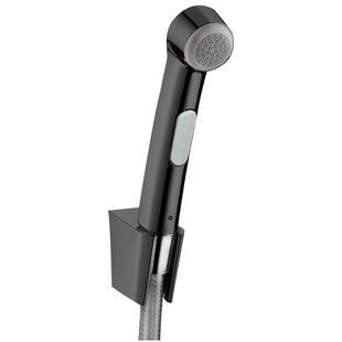 Гигиенический душ Hansgrohe со шлангом 125 см и держателем 32129340 черный матовый хром 32129340 фото
