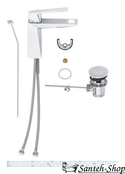 Baterie Grohe Allure Brilliant M-Size pentru chiuvetă (23029000) 23029000 foto