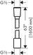 Шланг для душа Hansgrohe Designflex 1,6м, Brushed Black Chrome (28260340) 28260340 фото 2
