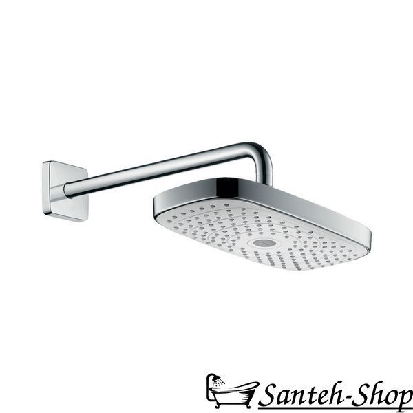 Верхний душ Hansgrohe Select Е 300 2jet с держателем, белый/хром (27385400) 27385400 фото
