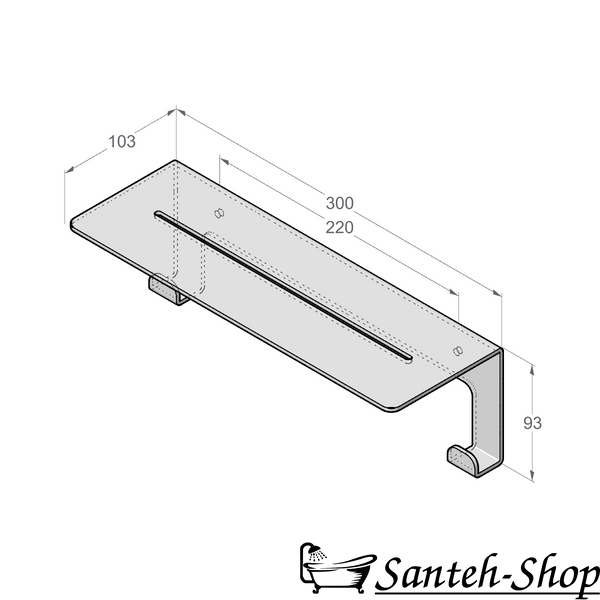 Raft plutitor pentru duș DASKE GROHYS SH/GR-1185G-A Adhesive SH/GR-1185G-A foto