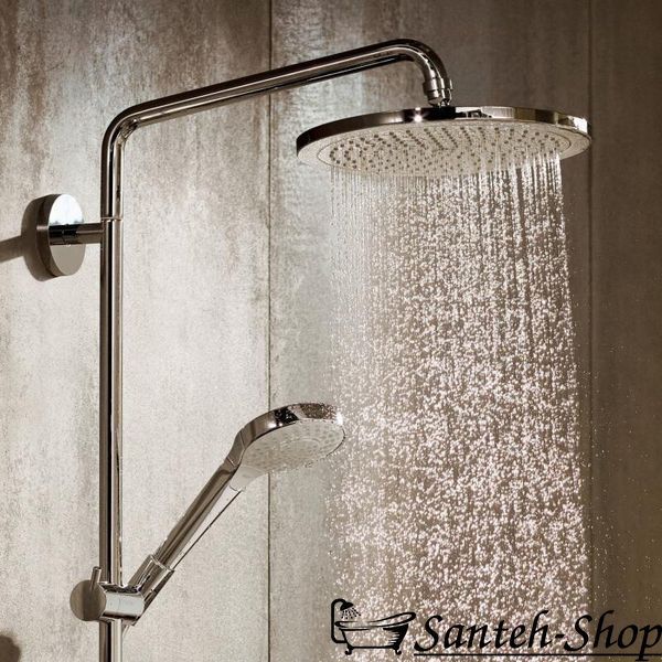 Hansgrohe Croma Select S 280 RainAir 1jet Showerpipe Sistem de duș pentru baie cu termostat, crom (26792000) 26792000 foto