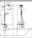 Hansgrohe Croma Select S 280 RainAir 1jet Showerpipe Sistem de duș pentru baie cu termostat, crom (26792000) 26792000 foto 4