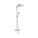 Hansgrohe Croma Select S 280 RainAir 1jet Showerpipe Sistem de duș pentru baie cu termostat, crom (26792000) 26792000 foto 1
