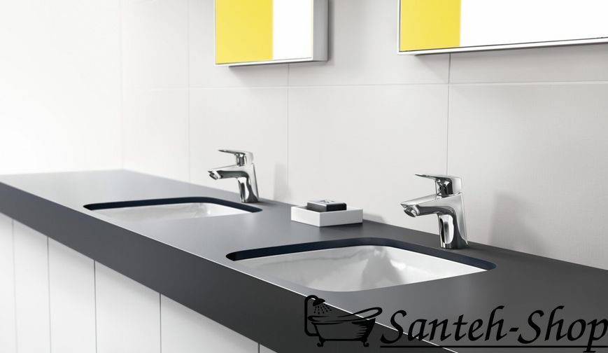 Baterie lavoar 100 Hansgrohe 100 Logis 71107000 cu garnitura cromată 71107000 foto