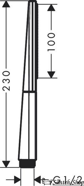 Duș de m&acirc;nă Hansgrohe Rainfinity 26866000 26866000 foto
