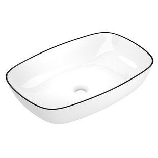 Умывальник IMPRESE BLACK EDGE i11098 накладной 60*38*13,8см i11098 фото