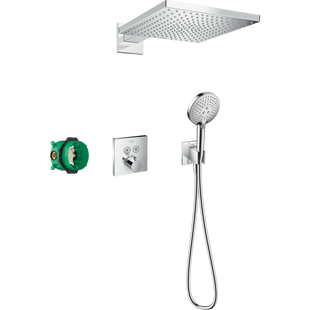 Sistem de duș Hansgrohe Raindance E 300 1jet ShowerSelect Square 6 &icirc;n 1, crom (27952000) 27952000 foto
