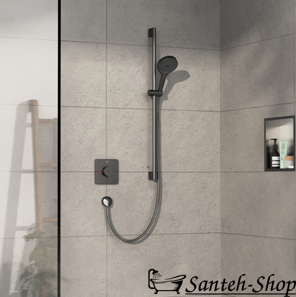 Термостат скрытого монтажа Hansgrohe ShowerSelect Comfort Q на 1 функцию, Brushed Black Chrome (15581340) 15581340 фото