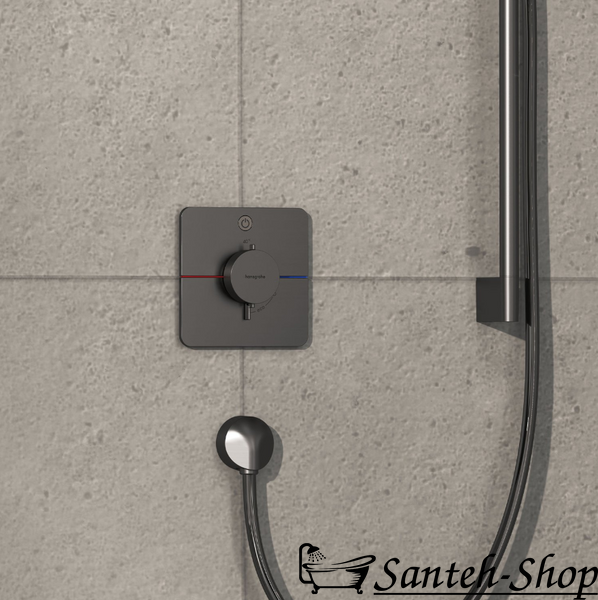 Термостат скрытого монтажа Hansgrohe ShowerSelect Comfort Q на 1 функцию, Brushed Black Chrome (15581340) 15581340 фото