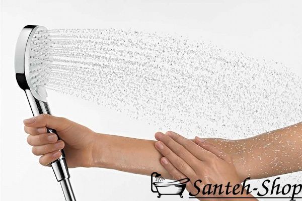 Душевая система Hansgrohe Crometta E Showerpipe 240 1jet EcoSmart Reno 9л/мин, хром (27289000) 27289000 фото