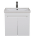 Dulap de baie suspendat AQUARODOS OMEGA 60 cu lavoar, 580x600x450 cm, alb OMEGA 60 foto 4