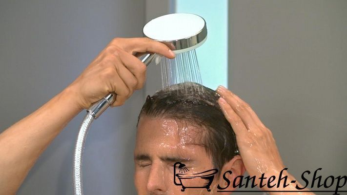 Душевая система Hansgrohe Crometta E Showerpipe 240 1jet EcoSmart Reno 9л/мин, хром (27289000) 27289000 фото