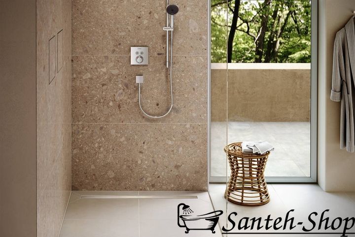 Scurgere de duș Hansgrohe RainDrain Original 60 cm, oțel inoxidabil periat (56196800) 56196800 foto
