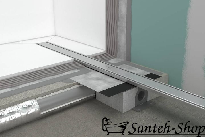 Scurgere de duș Hansgrohe RainDrain Original 60 cm, oțel inoxidabil periat (56196800) 56196800 foto