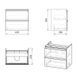 Dulap cu lavoar IMPRESE LORETA f3209W 65cm alb f3209W foto 2