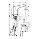 Baterie electronică pentru lavoar Hansgrohe Focus, alimentare 230 V, fără control al temperaturii, crom (31174000) 31174000 foto 3