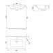 Dulap cu lavoar IMPRESE LORETA f3209W 65cm alb f3209W foto 4