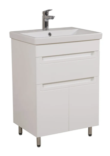 Dulap de baie pe podea AQUARODOS OMEGA 60 cu lavoar, alb, 850x500x450 cm OMEGA 60(podea) foto