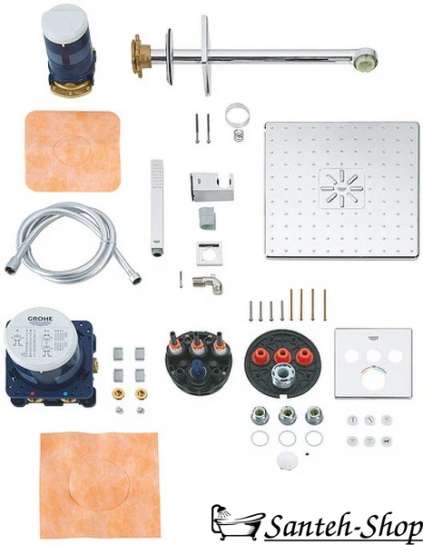 Sistem de duș GROHE Grohtherm SmartControl 34706000 cu termostat de duș crom 34706000 foto