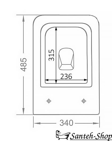 WC suspendat IMPRESE KUBIK TWIST c06810233TW și scaun solid Slim c06810233TW foto