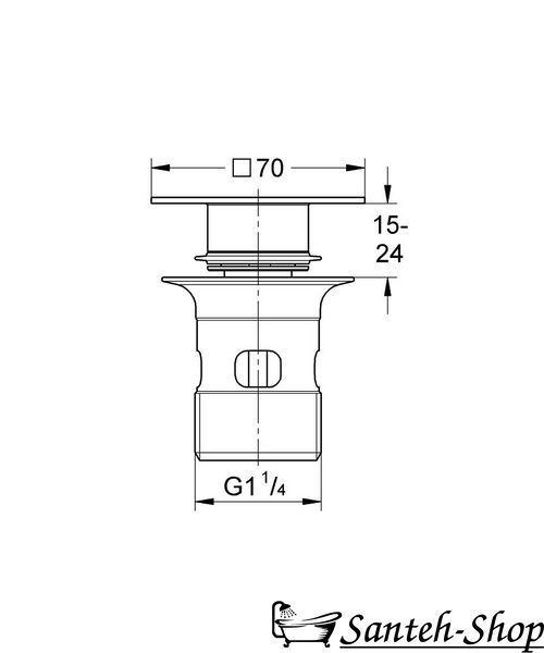 Пробка для сливного гарнитура Grohe (40565000) 40565000 фото