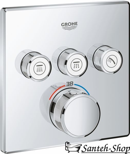 Sistem de duș GROHE Grohtherm SmartControl 34706000 cu termostat de duș crom 34706000 foto