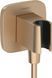 Conector de furtun Hansgrohe FixFit Porter Q cu suport, bronz periat (26887140) 26887140 foto 1