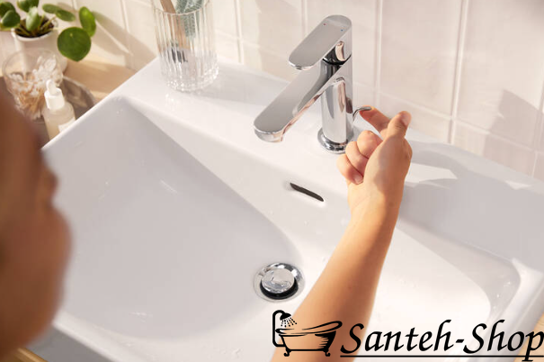 Baterie pentru chiuvetă Hansgrohe Rebris S cu set de scurgere, crom 72510000 72513000 foto