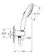 Set de duș Grohe Tempesta 110, 2 spray-uri, crom (26406003) 26406003 foto 6